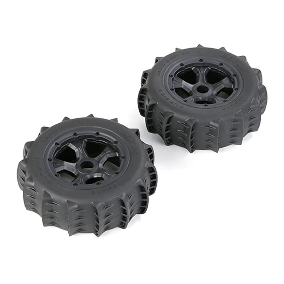 RC 1/5 195x70mm 2pcs Offroad-Sandreifen Wüstenfahrten für LOSI 5ive-T Rovan LT - Bild 2 von 4