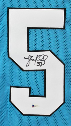 Luke Kuechly Signed Carolina Panthers Jersey (Beckett COA) 6xPro Bowl Linebacker - Picture 2 of 6