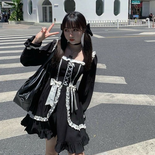 Gothic Lolita Mori Girls Ruffles 