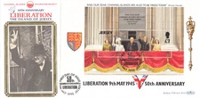 Liberation WWII minisheet GB Jersey Benham FDC 1995 CLEARANCE (144215)