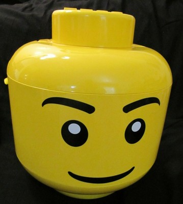 lego head storage with handle