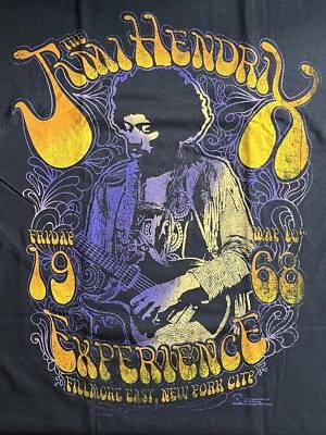 Vintage Jimi Hendrix Experience T-Shirt - Zion Tag Shirt -XL | eBay