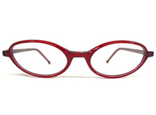 Vintage la Eyeworks Eyeglasses Frames DIZ 655 Clear Fuchsia Red 48-20-135