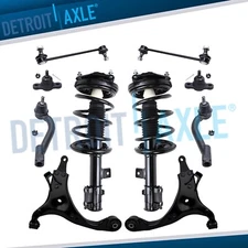 10pc Front Struts Control Arms Sway Bars Kit for 2007-2010 Optima Magentis Rondo