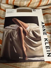 Anne Klein Pantyhose Polished Sheer Nude Queen  1X Control Top Reinforced Toe