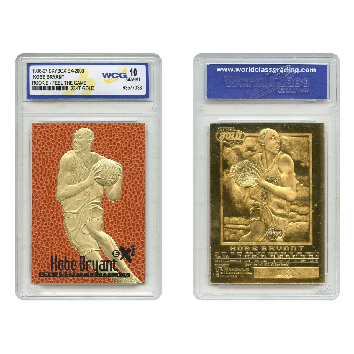 limited edition silver anniversary commemorative card set Fleer 1996-1997 NBA Hoops Rookies #3 Kobe Bryant / BGS Grade 9.5 – Mr. B's  Collection main image 1