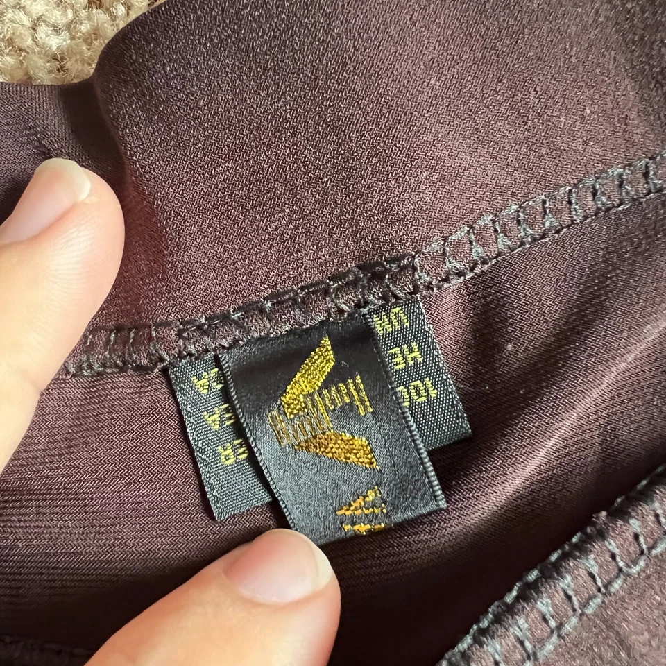 Valentina Falda Ajustada Mujer Marrón Elástica Larga Línea A Talla Única Carrera Foto 2 de 4