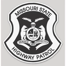 2 Inch Non-Reflective Missouri State Police Trooper Highway Patrol Sticker Decal