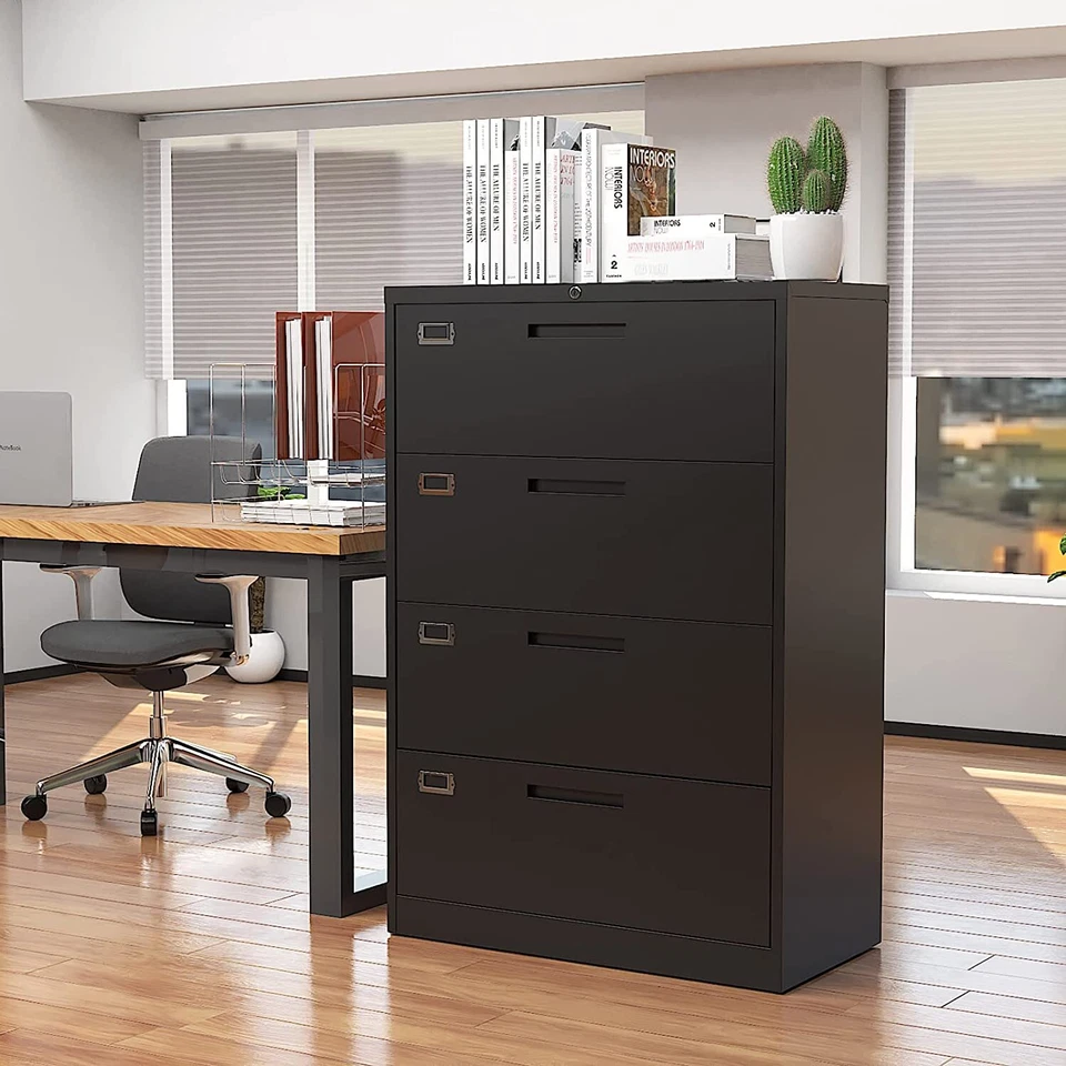 Archivador lateral de metal de 2/3/4 cajones con cerradura Foto 3 de 4