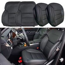 4PCS NEW For 2012-2015 Mercedes Benz ML350 Bottom & Top Seat Cover Black