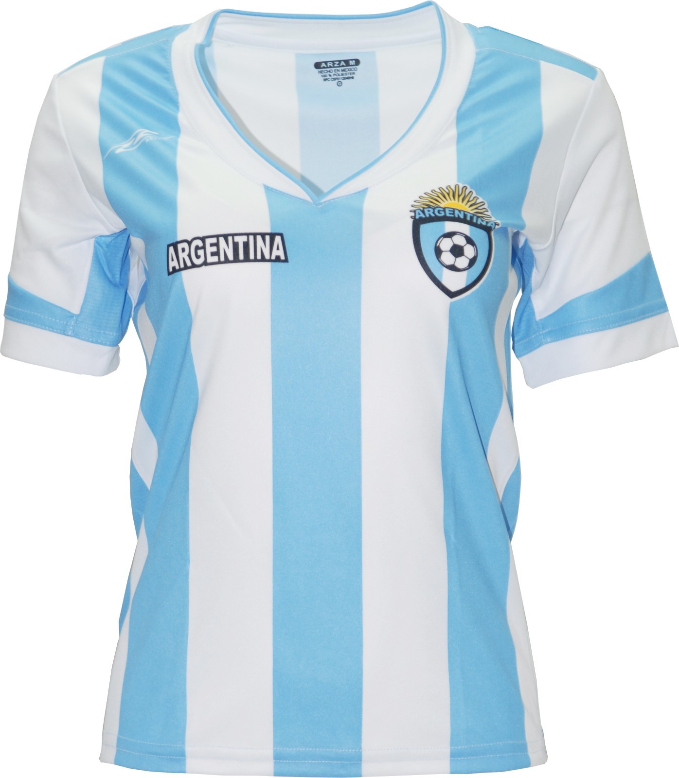 Argentina  New Arza Women Jersey Blue White 100% Polyester