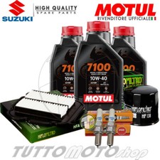 KIT TAGLIANDO SUZUKI DL 650 V-STROM 2004 OLIO MOTUL 7100 FILTRI CANDELE