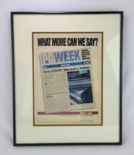 Vintage 1984 ATTACHMATE 3270 PC Software Print Ad Framed, Bellevue WA IBM Pritt