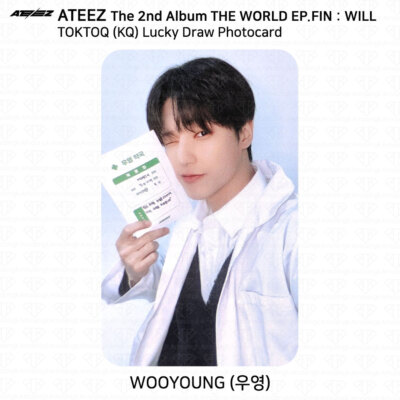 ATEEZ 2nd Album THE WORLD EP.FIN WILL TOKTOQ KQ Lucky Draw