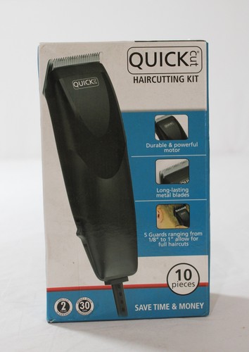 Wahl Unisex Quick Cut 10-Piece Clipper Grooming Haircutting Kit CA4 Black