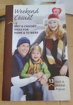 Red Heart WEEKEND CASUAL Knit & Crochet Ideas for Home & To Wear 2009 Book 0014