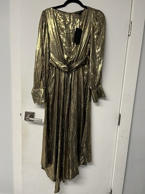 gold twist front dress Rose Gold Twist Knot Front Dress main image 0