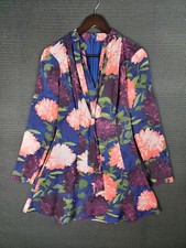 Guess dress size 4 womens casual floral all over print long-sleeve
