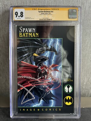 Spawn Batman 1 CGC 9.8 SS  Signed By Frank Miller Todd Mcfarlane 1994 KEY 