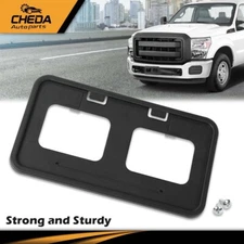 Fit For 2011-2016 Ford Super Duty Front License Plate Tag Bracket Holder w/Screw