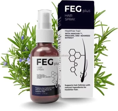 FEG PLUS HAIR GROWTH SPRAY FEG Plus Hair spray Growth Anti Hair Loss Hair Growth Treatment Oil -50ML