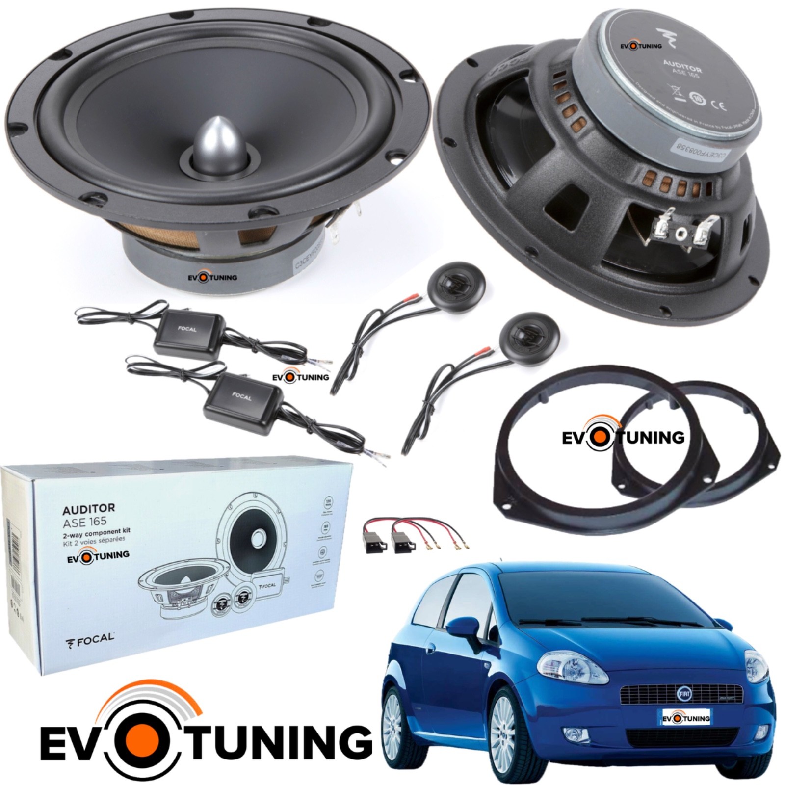 Kit Casse Focal ASE 165 per Fiat Grande Punto - Audio Hi-Fi Auto