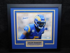 Jalen Ramsey Signed Autographed Framed 11x14 Photo LA Rams Super Bowl JSA COA A