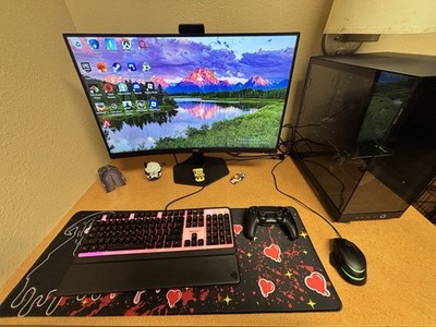 NZXT Tower Gaming Desktop AMD Processor MSI GPU Black HDMI USB