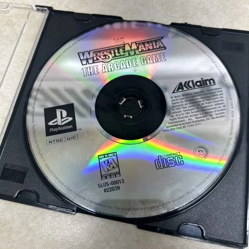 WWF WrestleMania The Arcade Game PlayStation 1 PS1 Disc Only Loose Disc