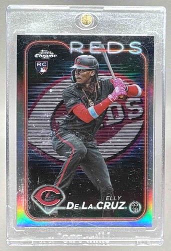 Elly De La Cruz Chrome Lightboard Logo Refractor RC