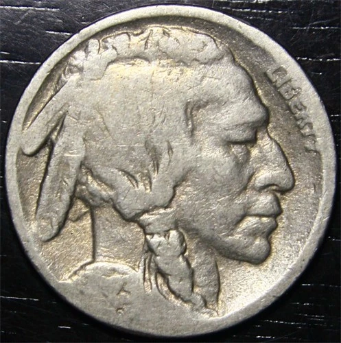 1923 S Buffalo Nickel 5c US Coin San Francisco Mint "Partial Date"