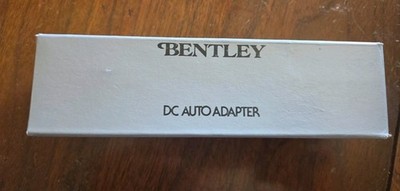 BENTLEY DC AUTO ADAPTER, VINTAGE, NEW.