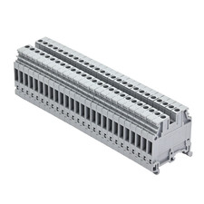 Lot of 26x ABB Entrelec M4/6 60947-7-1 DIN Rail Terminal Blocks - Gray
