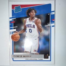 Panini 2020-21 Donruss Rated Rookie Tyrese Maxey #211 Philadelphia 76ers