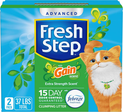 Advanced Clumping Litter with Febreze Freshness with Gain Scent, Fights Odor on