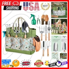 Gardening Tools 9-Piece Heavy Duty Gardening Hand Tools with Fashion and Dura...