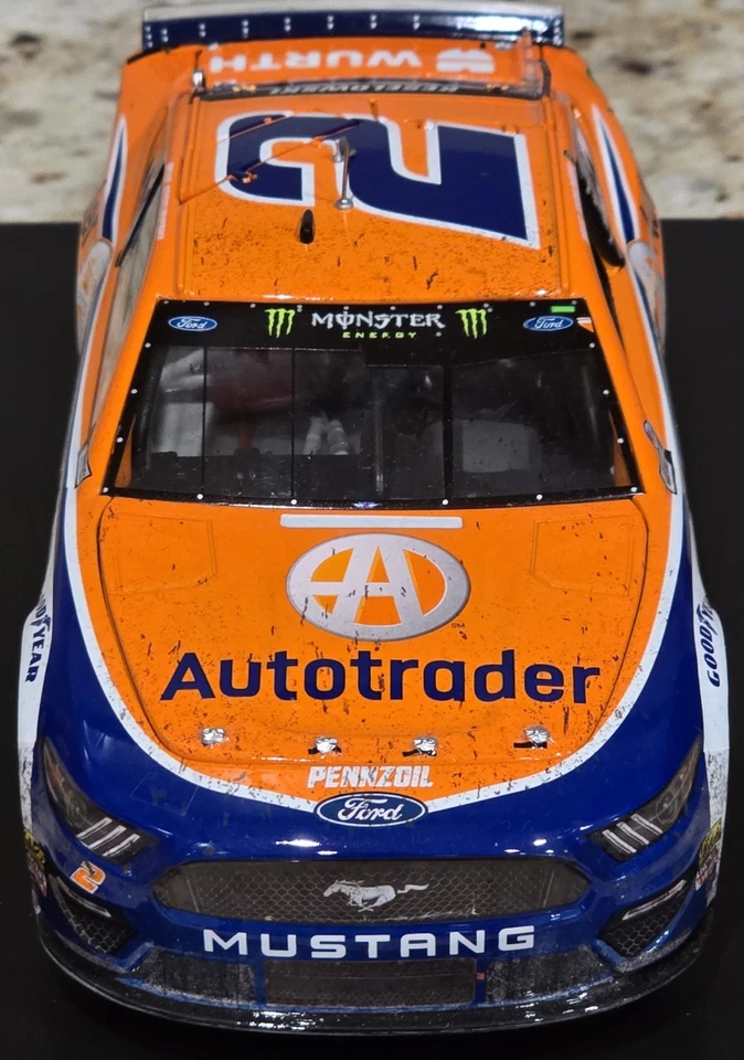 2019 #2 Brad Keselowski AutoTrader Mustang Atlanta Race Win 1:24 Diecast Elite Foto 3 de 4