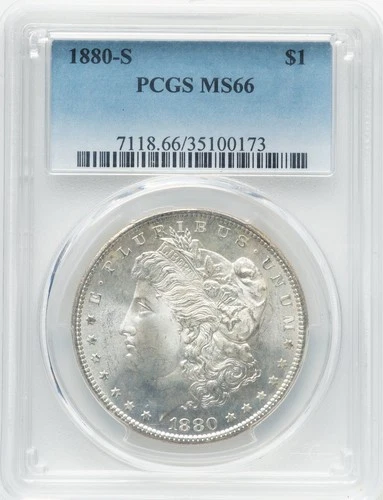1880-S Morgan Silver Dollar PCGS MS-66