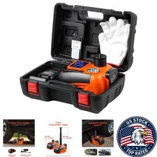 Wireless 5t Electric Car Jack With Led Light Remote Control - Safe Portable