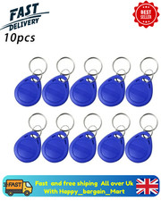 Re-Writable 125Khz RFID Proximity ID Card Token Tags Key Fobs - 10 Pcs (Pack 1)