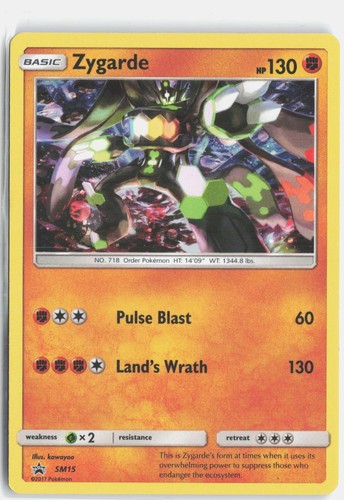 Zygarde - SM15 Holo Promo Sun & Moon Promo Pokemon Moderately Played