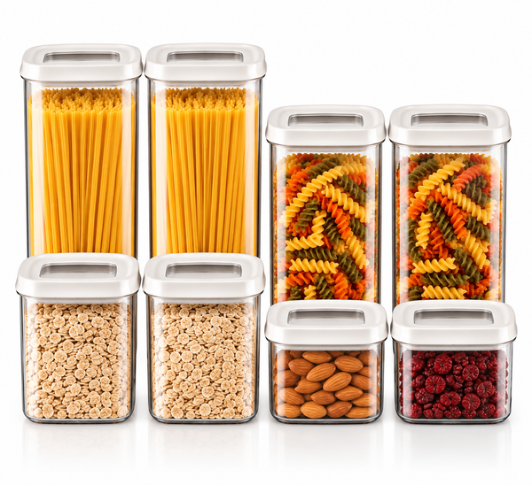 Vorratsdosen Set 8-Teilig Luftdicht Bpa-Frei KüChe Stapelbar 4 GrößEn-image