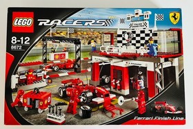 LEGO Racers Speed Champions Set 8672 Formula 1 Ferrari Finish Line Original Box | EOL 2006