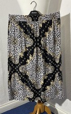 NA-KD Eu 42 Skirt Baroque Print Midi Elastic Waist Casual Work Party 1421
