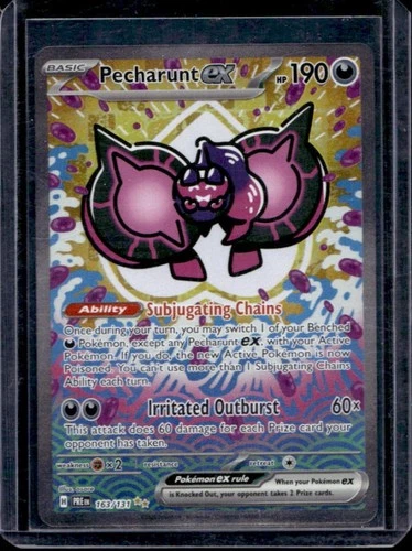 2025 Pokemon Prismatic Evolutions Pecharunt ex #163/131