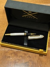 Cross Peerless 125 Rollerball Platinum Plated Gold Trim With Swarovski Crystal