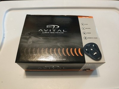 Avital 4105L 1-Way Remote Start System with 2 4-Button Remotes NEW-OPEN BOX