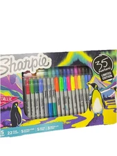 Sharpie 35pk Permanent Markers Fine Point Fast Drying, Art Supplies