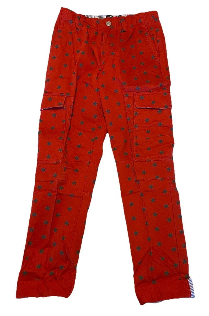 Pantalon Chino Garçon Mini Boden – Taille 5, Rouge Chambray, 100% Coton, Neuf Sans étiquettes