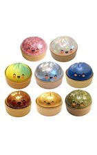 Pack Of 3 Rare Glitter Dumpling Squishy Toy Mystery Blind Box Stress Relief Toy